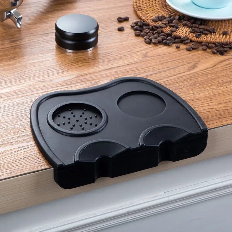 Espresso Coffee Tampers Mat Station Press Tampering Holder Corner Mat Pad Silicone Coffeeware Tamping barista WDT Tools