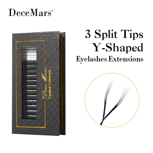 DeceMars 3 Split Tips Y-Shaped Eyelash Eextension