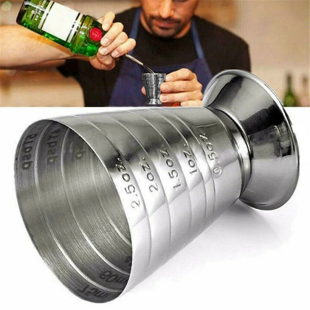 75ML Stainless Steel Measure Cup Cocktail Tool Bar Mixed Drink Cocktail Tools Bar Jigger Cup Barware Home Supply