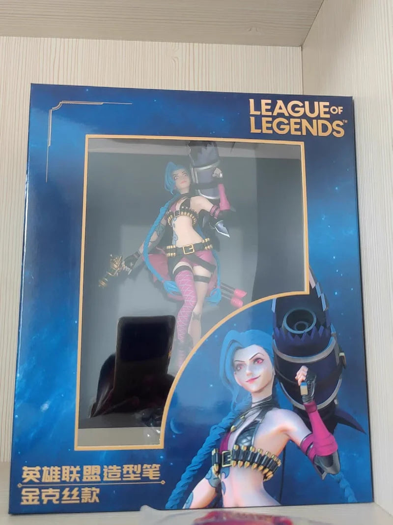 League Of Legends Jinx 3d Pen Anime Figurine Official Authentic Game Periphery Desk Decoration Ornament Toys Birthday Gifts