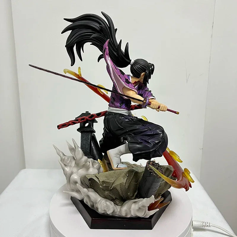 28cm Kokushibou Anime Figure Tanjiro Kamado Action Figure Tokitou Muichirou/Agatsuma Zenitsu Figurine Collectible Model Toy Gift