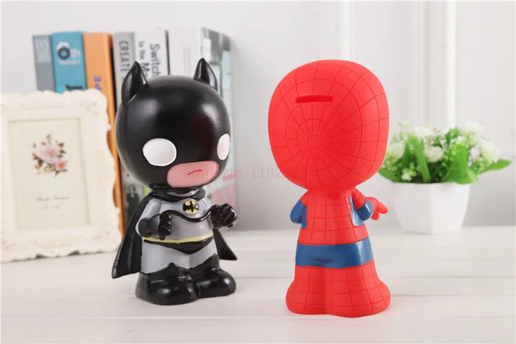 Cute Marvel Figures Anime Spiderman Iron Man America Captain America Hulk Avengers Originality Piggy Bank Kid Action Figure Gift