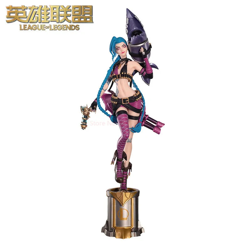 League Of Legends Jinx 3d Pen Anime Figurine Official Authentic Game Periphery Desk Decoration Ornament Toys Birthday Gifts