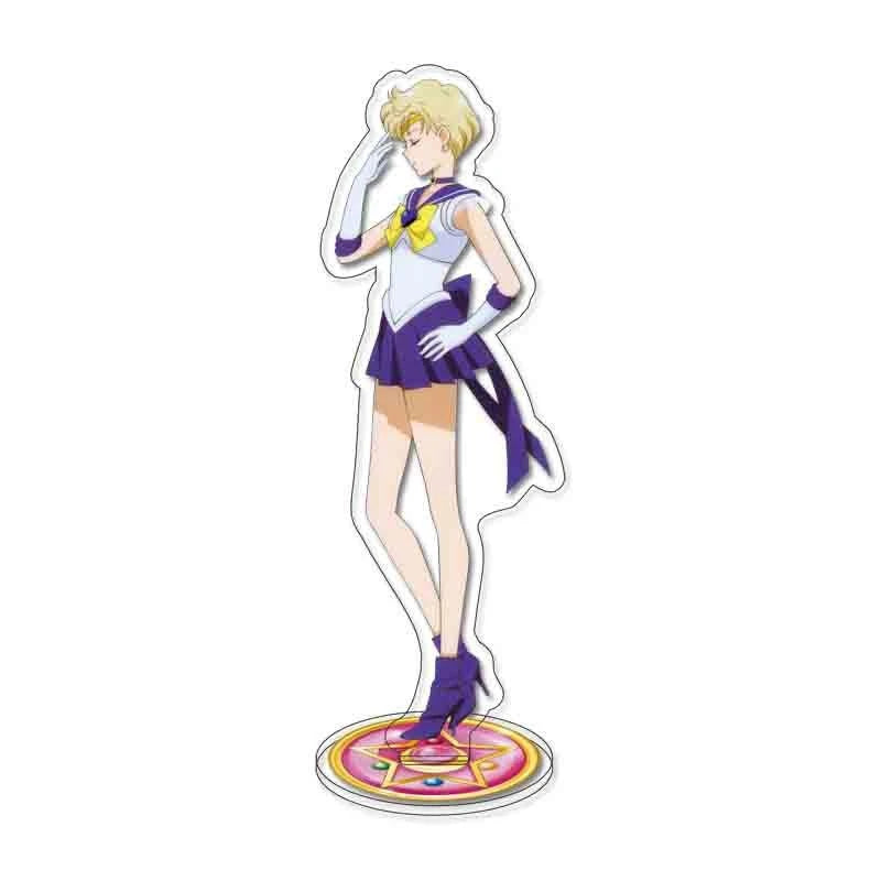 Anime SAILOR MOON Aino Minako Mizuno Ami Hino Rei Kino Makoto Cosplay Acrylic Figure Stand Model Plate Desk Decor Gift