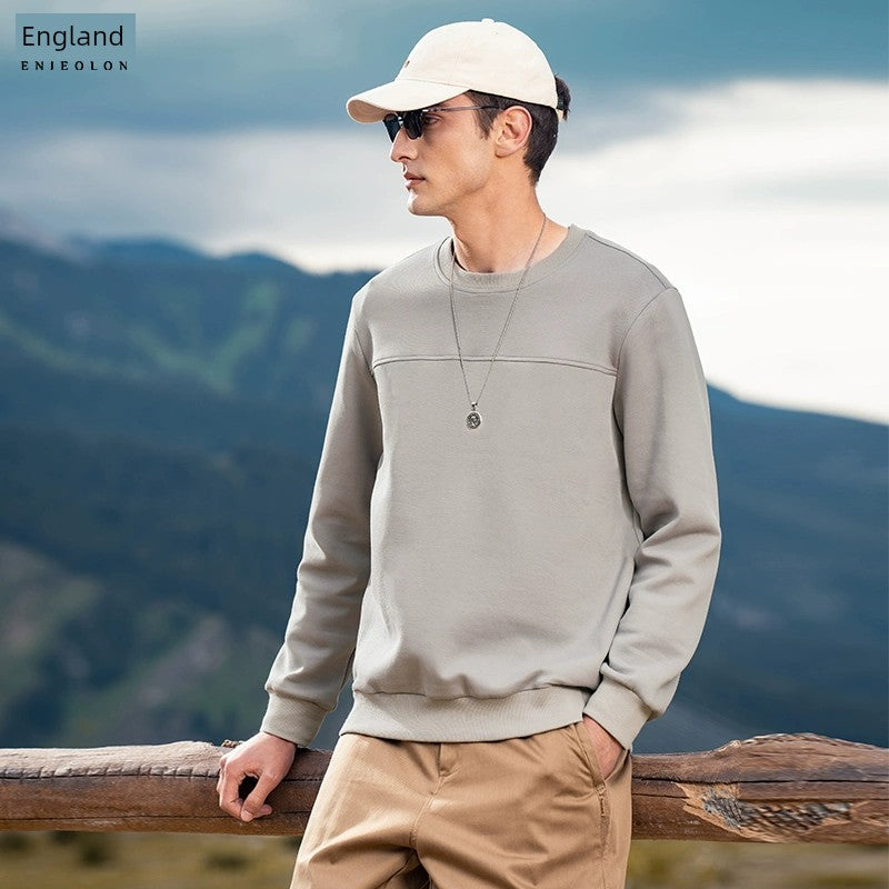 Yingjilun 370G American Retro Fall Winter Men Sweatshirt