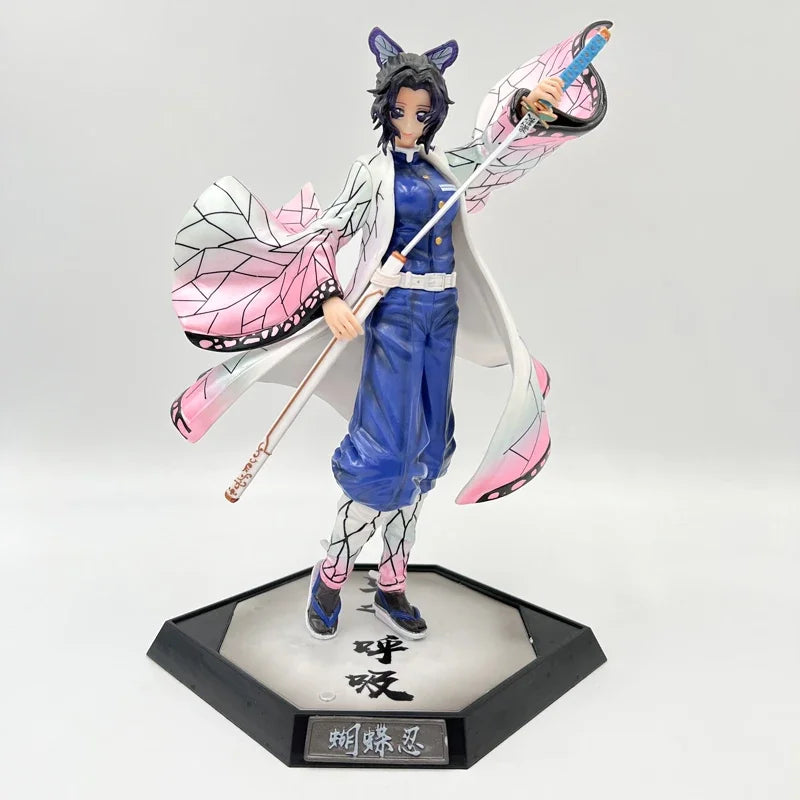 28cm Kokushibou Anime Figure Tanjiro Kamado Action Figure Tokitou Muichirou/Agatsuma Zenitsu Figurine Collectible Model Toy Gift