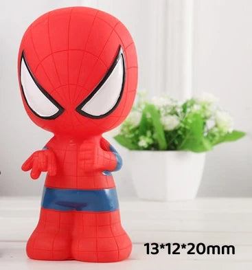 Cute Marvel Figures Anime Spiderman Iron Man America Captain America Hulk Avengers Originality Piggy Bank Kid Action Figure Gift