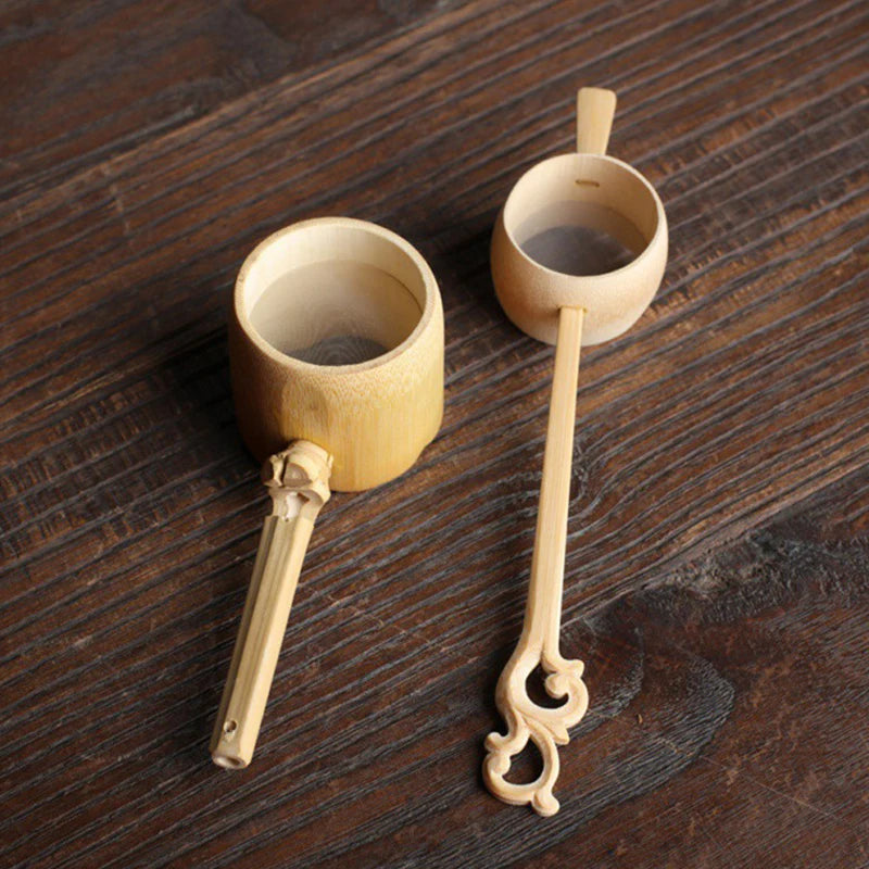 Bamboo Tea Strainers Tea Ceremony Utensils Table Decor Teaware Kitchen Tool Japanese Rattan Wooden Tea Leaves Funnel Accessories