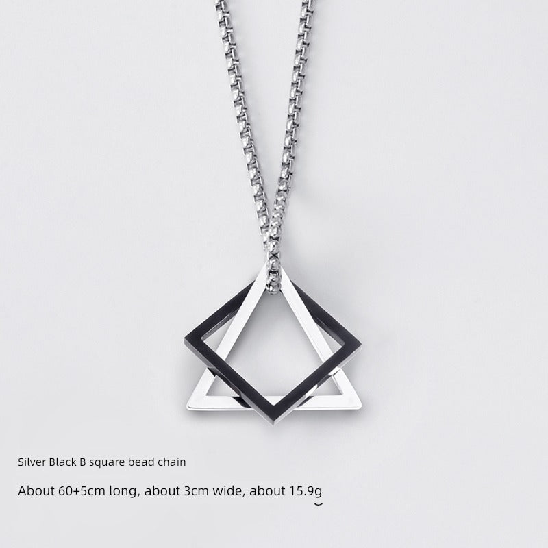 Men's Hip-Hop Fashionable Brand Fancy Hanging Ornaments Pendant Necklace