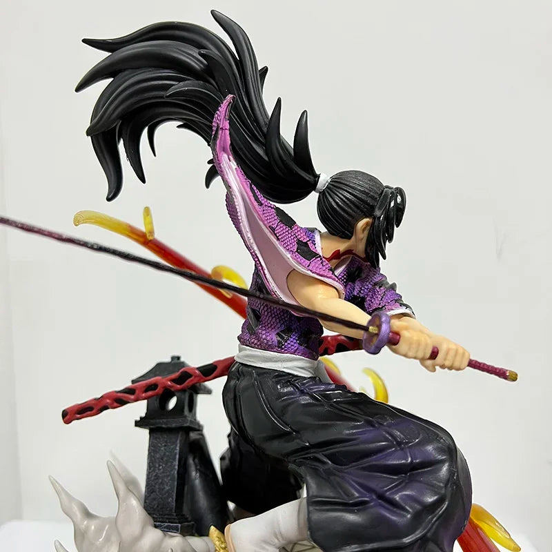 28cm Kokushibou Anime Figure Tanjiro Kamado Action Figure Tokitou Muichirou/Agatsuma Zenitsu Figurine Collectible Model Toy Gift