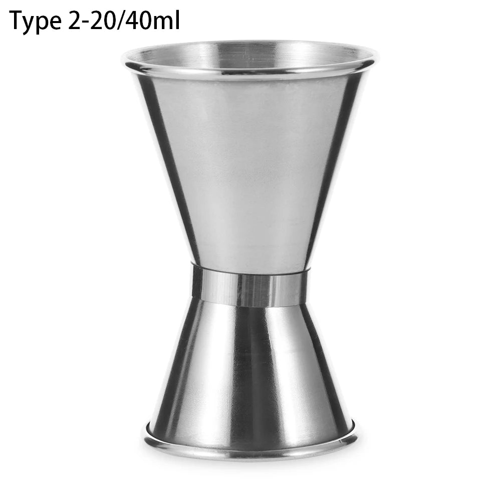 1oz/2oz New Dual Shot Stainless Steel Measure Cup Cocktail Shaker Drink Spirit Measure Jigger Kitchen Bar Barware Tools