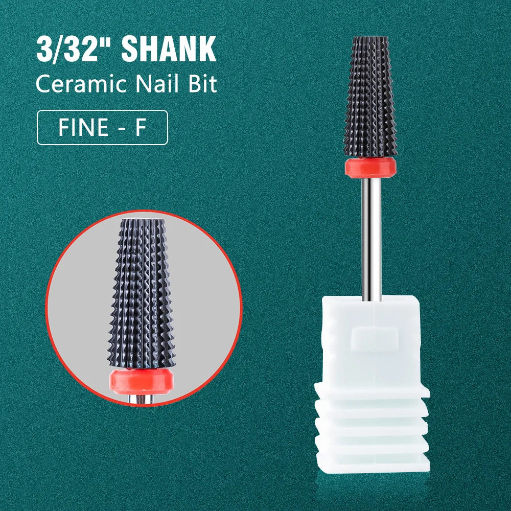 Dmoley Ceramic Tungsten Nail Drill Bit Electric Manicure Drills For Machine Milling Cutter Nail Burr Pedicure Accessories Tools