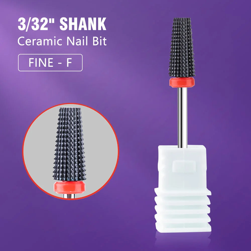 LadyMisty Ceramic Tungsten Nail Drill Bit Milling Cutter For Manicure Pedicure Nail Files Buffer Nail Art Equipment Accessory