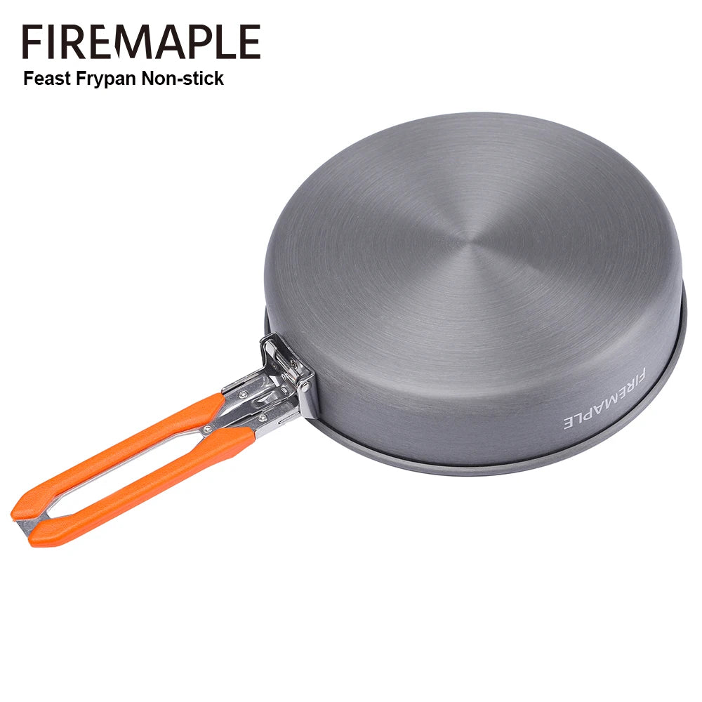 Fire Maple Feast Non-stick Camping Frying Pan Outdoor Hiking Skillet Lightweight Stick Free Cookware 0.9L 262G