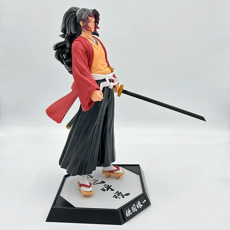 28cm Kokushibou Anime Figure Tanjiro Kamado Action Figure Tokitou Muichirou/Agatsuma Zenitsu Figurine Collectible Model Toy Gift