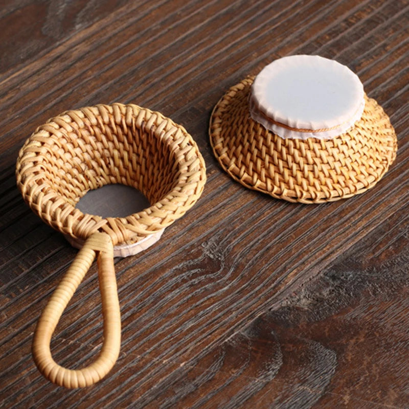 Bamboo Tea Strainers Tea Ceremony Utensils Table Decor Teaware Kitchen Tool Japanese Rattan Wooden Tea Leaves Funnel Accessories