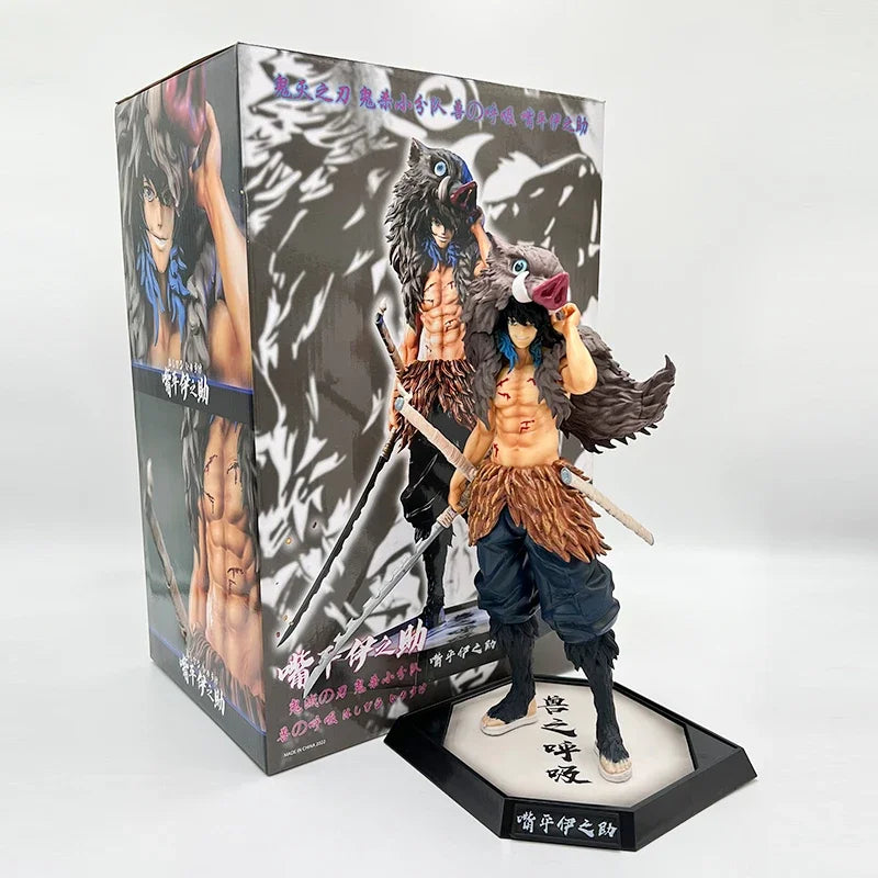 28cm Kokushibou Anime Figure Tanjiro Kamado Action Figure Tokitou Muichirou/Agatsuma Zenitsu Figurine Collectible Model Toy Gift