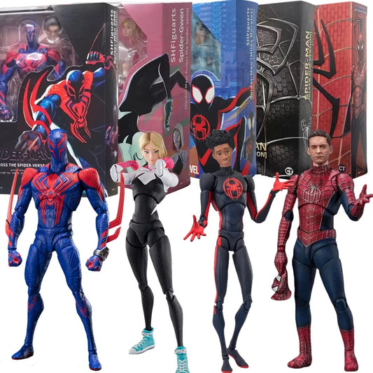 CT Tobey Maguire Spider Man Miles Venom Verse 2099 Peter Parker Gwen PS4 S.H.Figuarts legend Action Figure Model Collection Gift