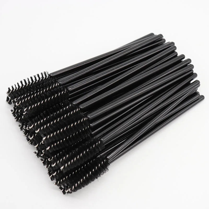 50Pcs Disposable Crystal Eyelash brush Mascara Wands Applicator Diamond Eye Lash Brushes Eyelash Extension Women Makeup tools