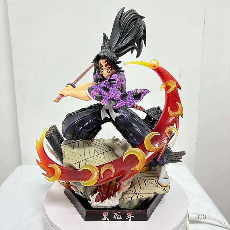 28cm Kokushibou Anime Figure Tanjiro Kamado Action Figure Tokitou Muichirou/Agatsuma Zenitsu Figurine Collectible Model Toy Gift