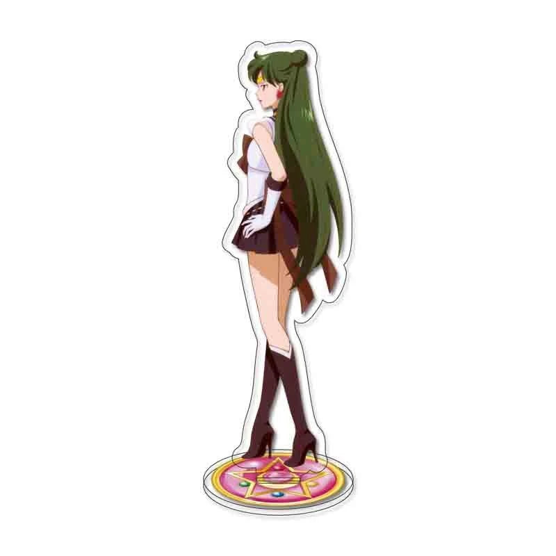 Anime SAILOR MOON Aino Minako Mizuno Ami Hino Rei Kino Makoto Cosplay Acrylic Figure Stand Model Plate Desk Decor Gift