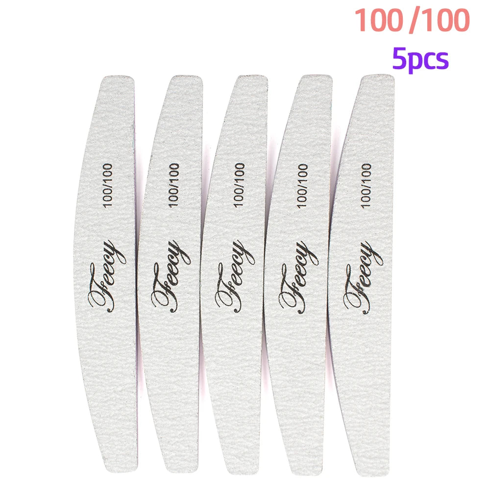 Nail File Buffer Double Side Of The Nail File Buffer 100/180 Trimmer Lime Buffer In The Nail Art Ongle Nail Art Tool