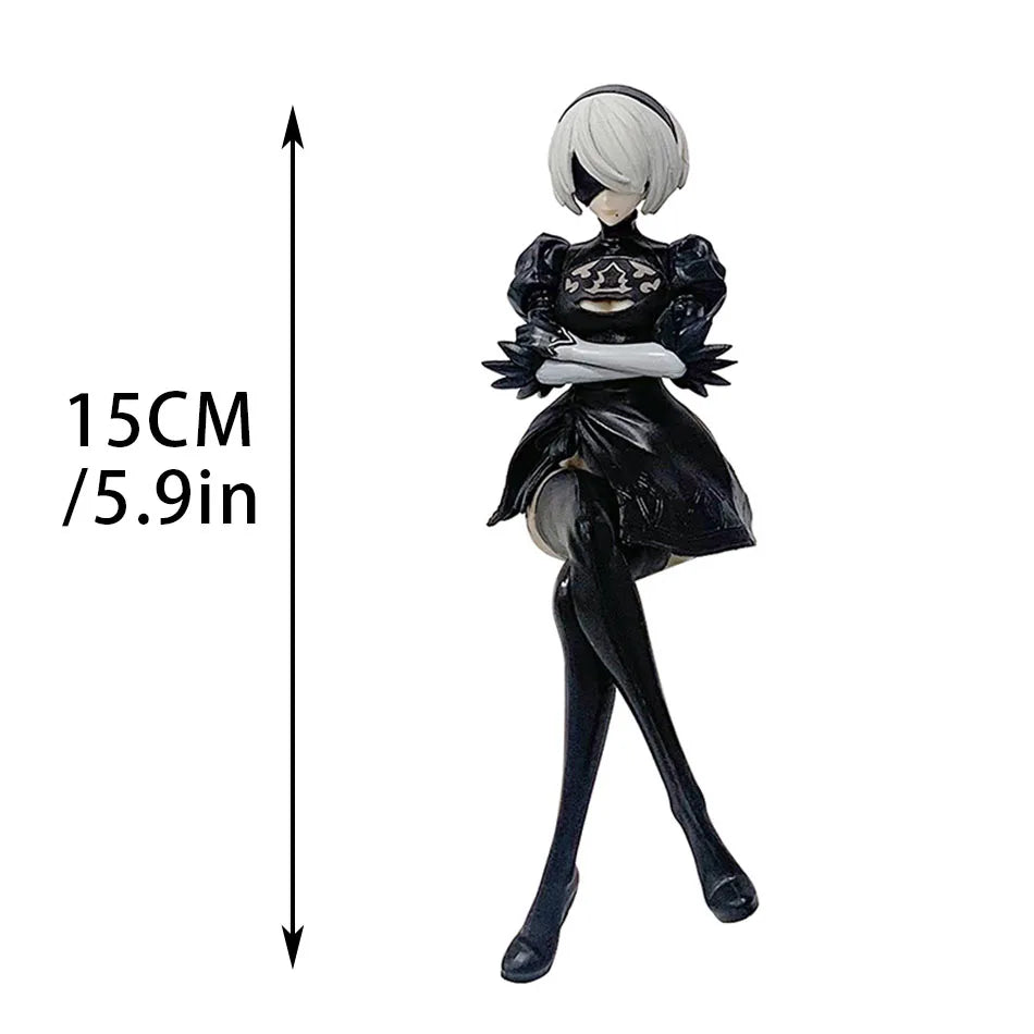 New SEGA Nier:automata Ver1.1A 2B Yorha No. 2 9S Type B 9S Premium Chokonose Figure Action Anime Mdel Toys Collectible Gift