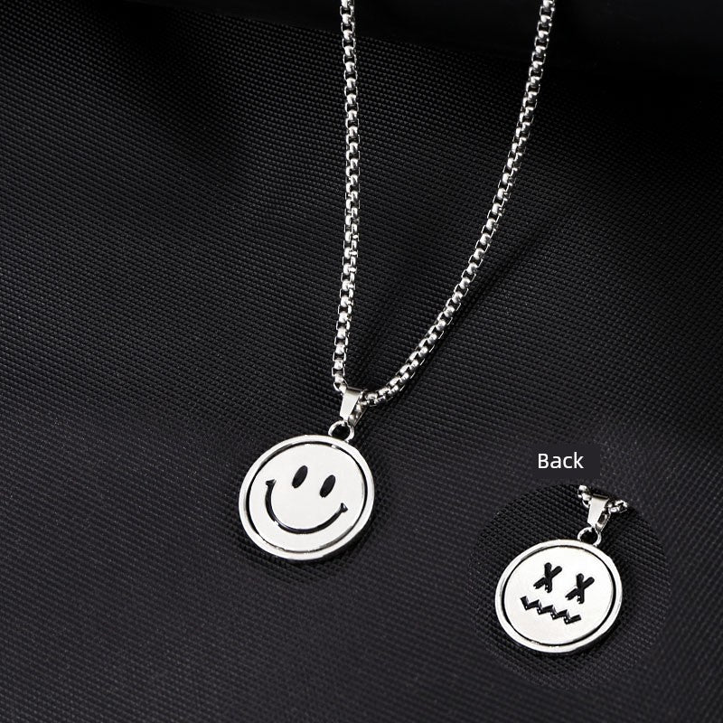 Easiest for Match Disco Jumping Stylish Men's Necklace Pendant Ins Hip Hop Titanium Steel Pendant Sweatshirt Chain Female Fashion Accessories/Ornaments