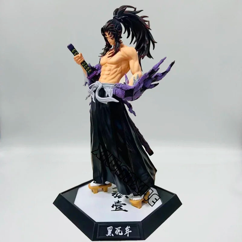 28cm Kokushibou Anime Figure Tanjiro Kamado Action Figure Tokitou Muichirou/Agatsuma Zenitsu Figurine Collectible Model Toy Gift