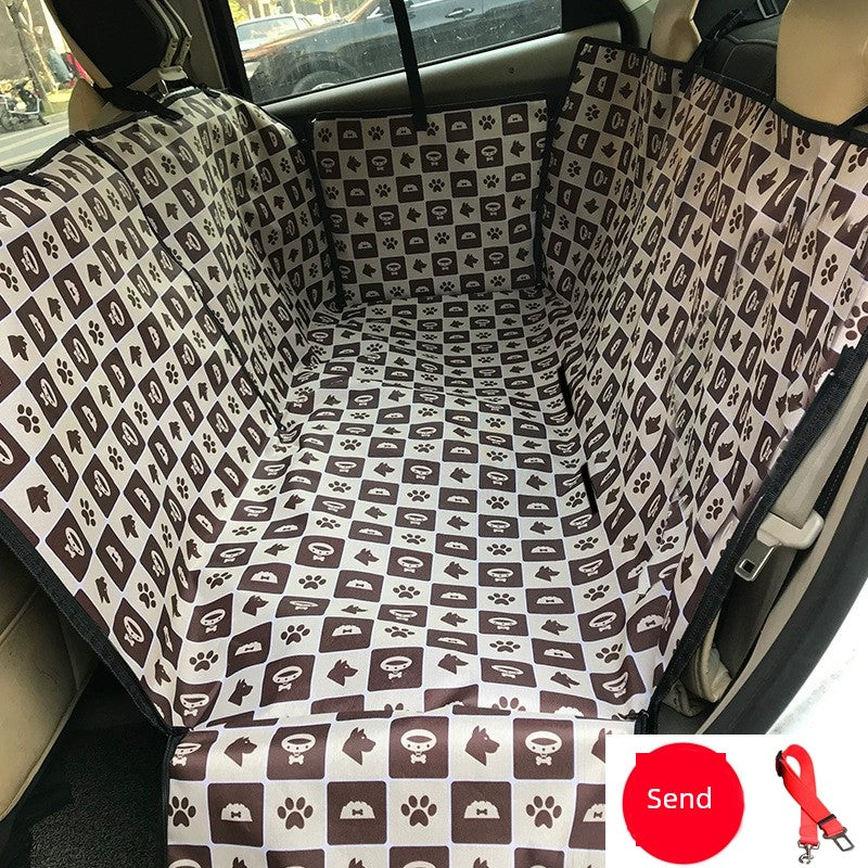 Dog Car Dog Mat Pet Car Seat Cushion Waterproof Rear Seat Safety Seat Protective Cover Anti-Dirty Pad