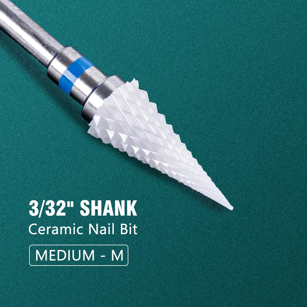 Dmoley Ceramic Tungsten Nail Drill Bit Electric Manicure Drills For Machine Milling Cutter Nail Burr Pedicure Accessories Tools