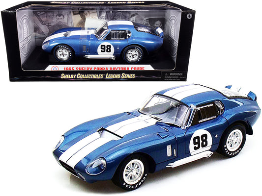 1965 Shelby Cobra Daytona Coupe #98 Blue 1/18 Diecast Model Car by