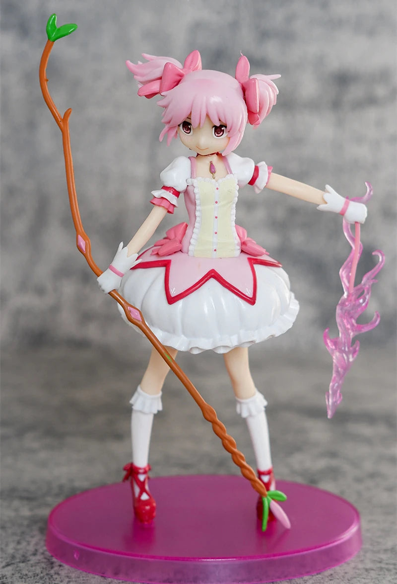 Kawaii Anime Kaname Madoka PVC Action Figure Statue Collectible Model Kids Toys Doll Gifts 19cm