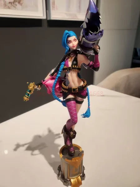 League Of Legends Jinx 3d Pen Anime Figurine Official Authentic Game Periphery Desk Decoration Ornament Toys Birthday Gifts