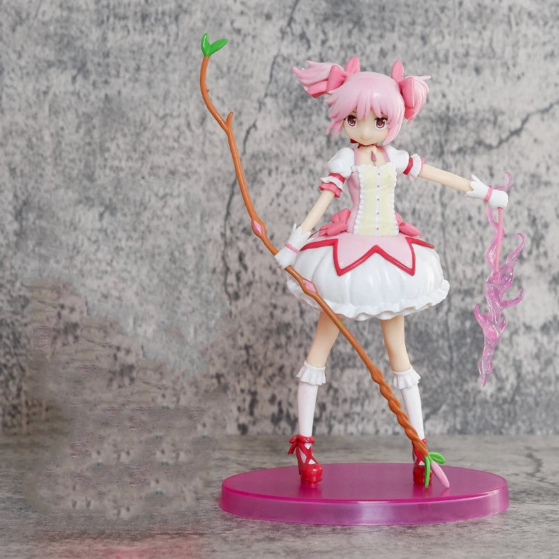 Kawaii Anime Kaname Madoka PVC Action Figure Statue Collectible Model Kids Toys Doll Gifts 19cm