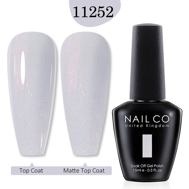 NAILCO 15ml Gel Nail Polish Semi-permanent Hybrid Varnish Black Red Color Gel Polish Nail Art UV Nail Supplies For Professionals