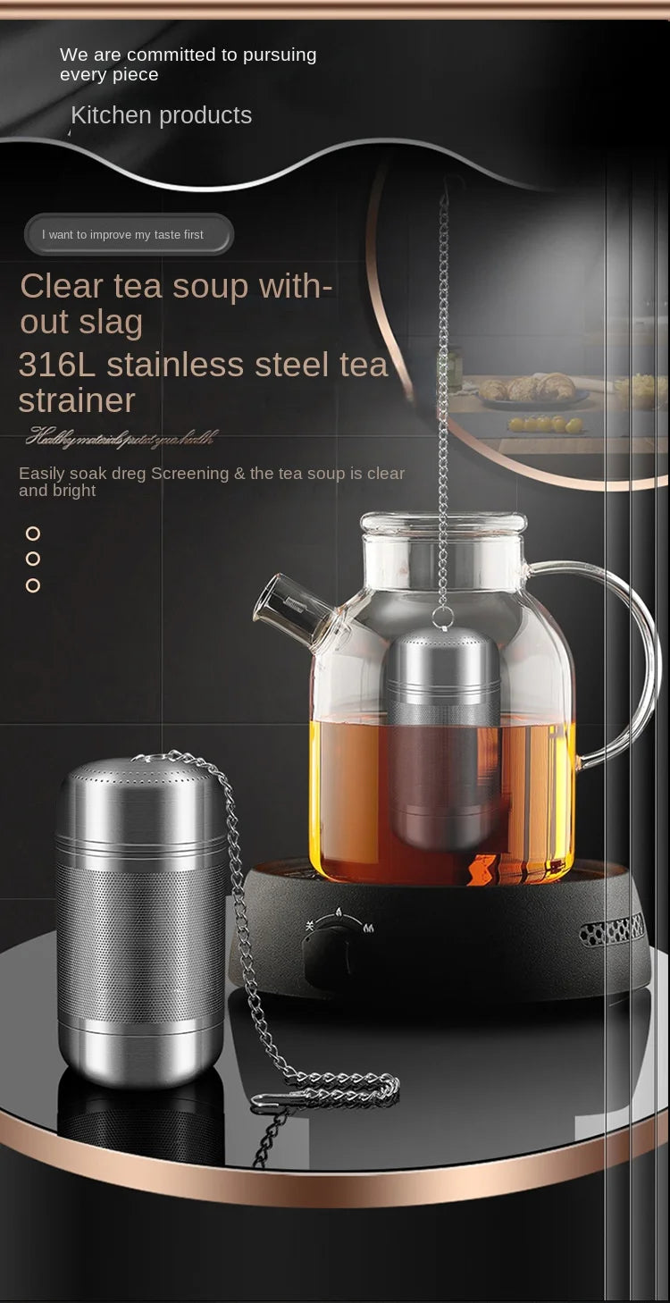 Stainless Steel Tea Infuser Tea Leaves Spice Seasoning Ball Strainer Teapot Fine Mesh Coffee Filter Teaware Kitchen Accessories