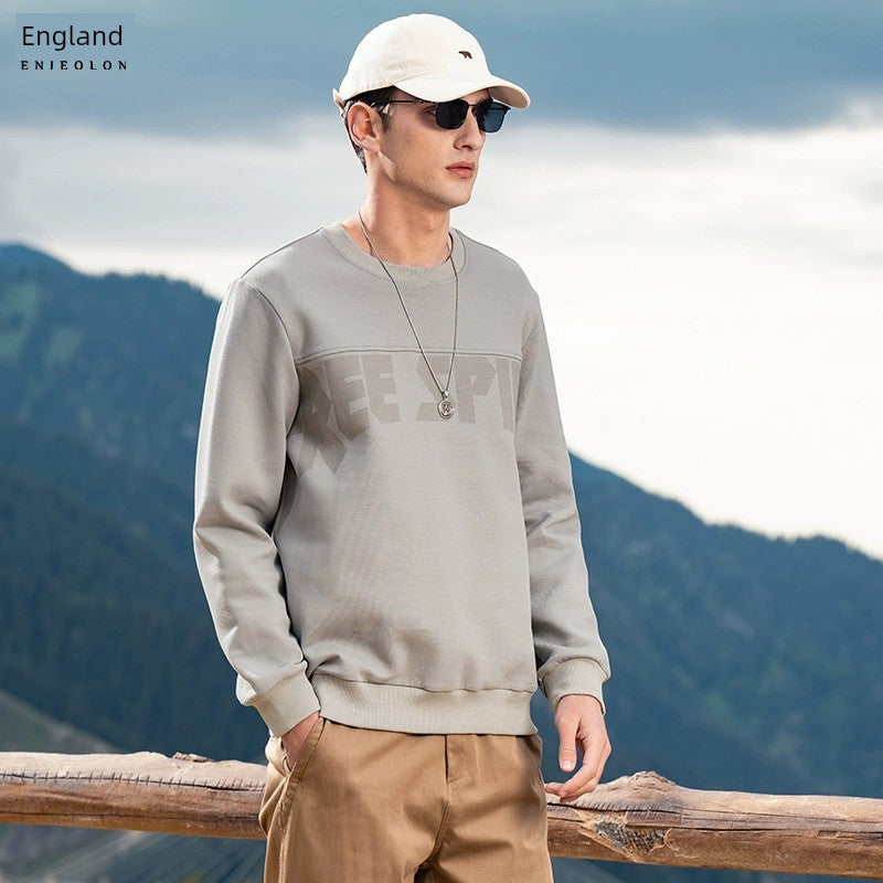 Yingjilun 370G American Retro Fall Winter Men Sweatshirt