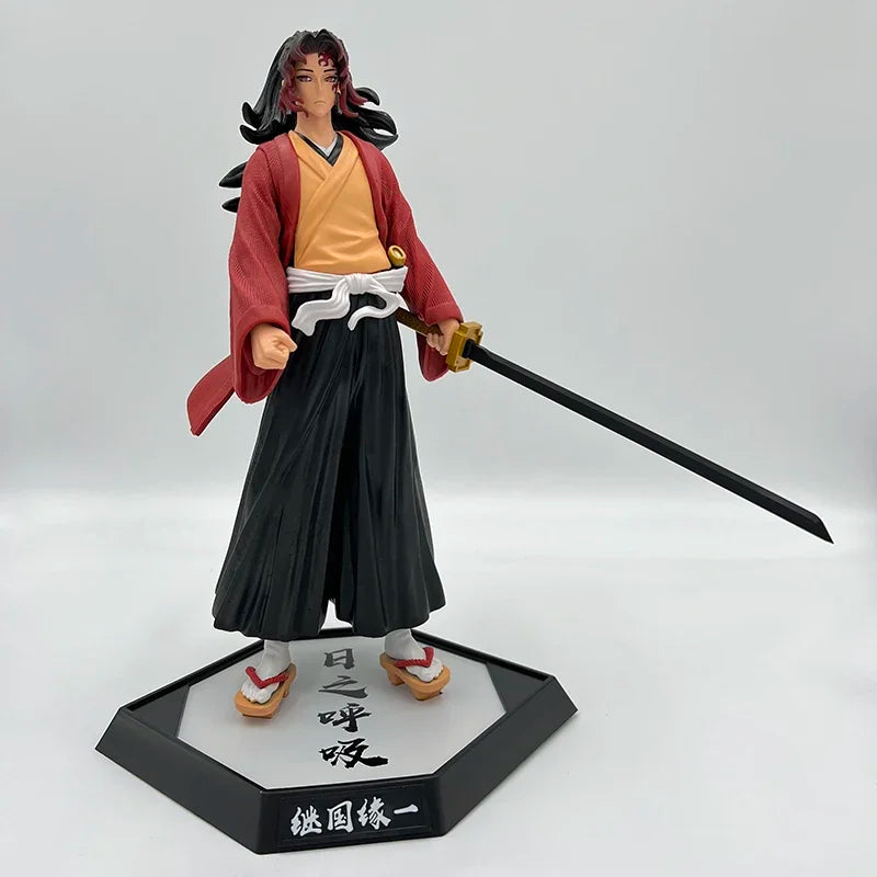 28cm Kokushibou Anime Figure Tanjiro Kamado Action Figure Tokitou Muichirou/Agatsuma Zenitsu Figurine Collectible Model Toy Gift