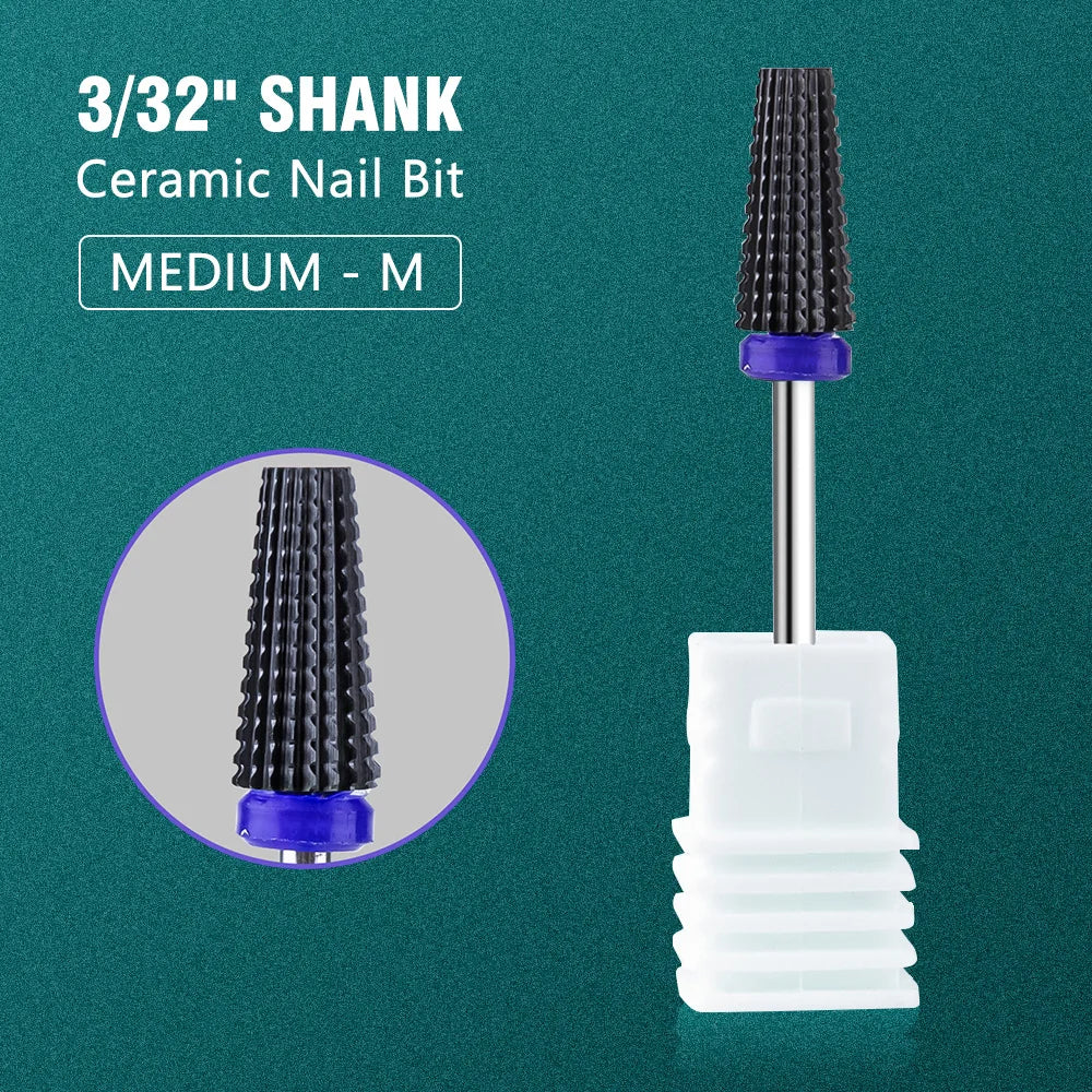 Dmoley Ceramic Tungsten Nail Drill Bit Electric Manicure Drills For Machine Milling Cutter Nail Burr Pedicure Accessories Tools