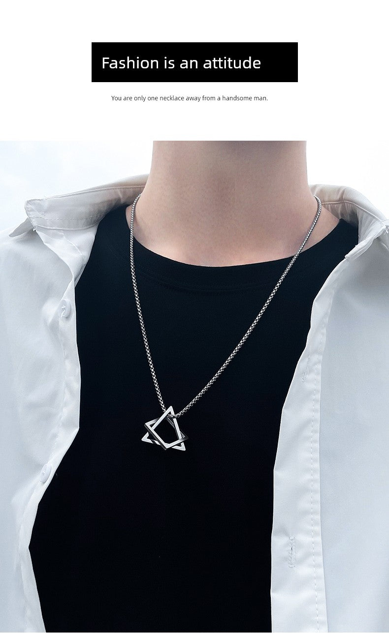 Men's Hip-Hop Fashionable Brand Fancy Hanging Ornaments Pendant Necklace