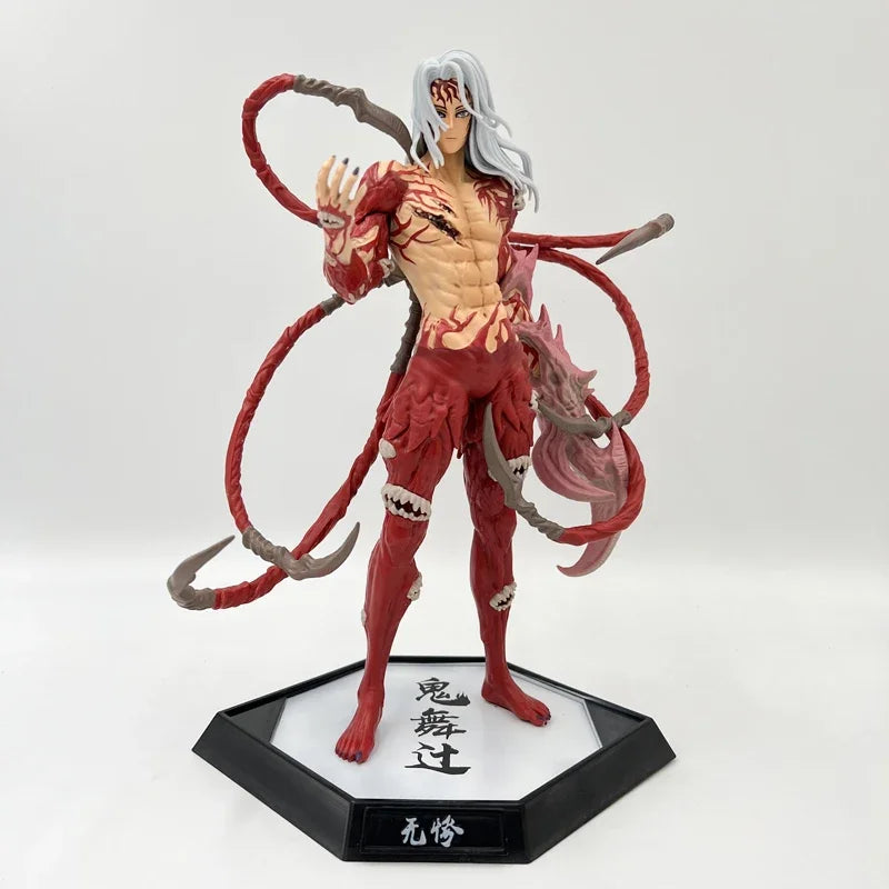 28cm Kokushibou Anime Figure Tanjiro Kamado Action Figure Tokitou Muichirou/Agatsuma Zenitsu Figurine Collectible Model Toy Gift