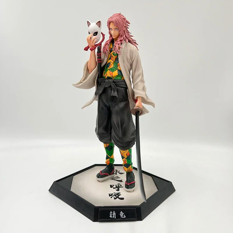 28cm Kokushibou Anime Figure Tanjiro Kamado Action Figure Tokitou Muichirou/Agatsuma Zenitsu Figurine Collectible Model Toy Gift