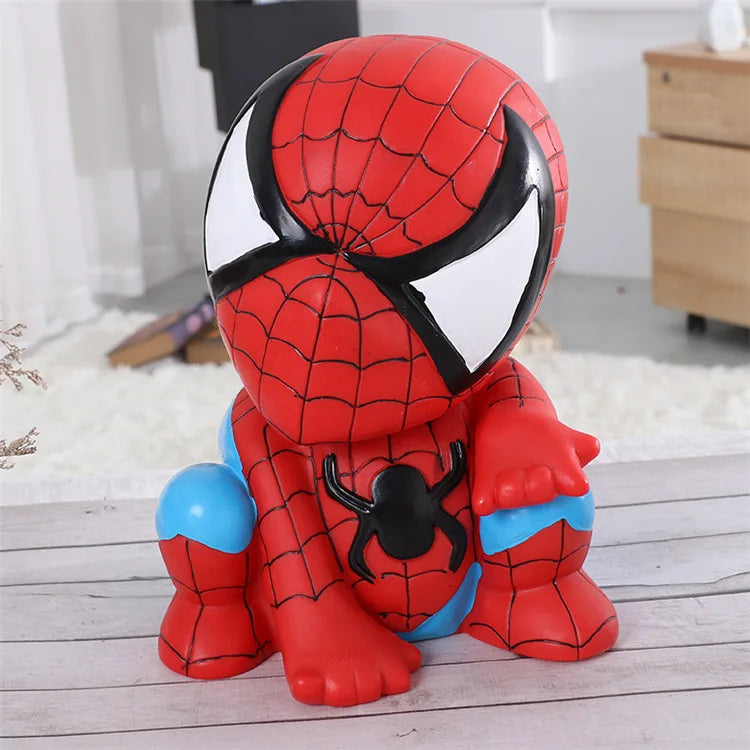 Cute Marvel Figures Anime Spiderman Iron Man America Captain America Hulk Avengers Originality Piggy Bank Kid Action Figure Gift