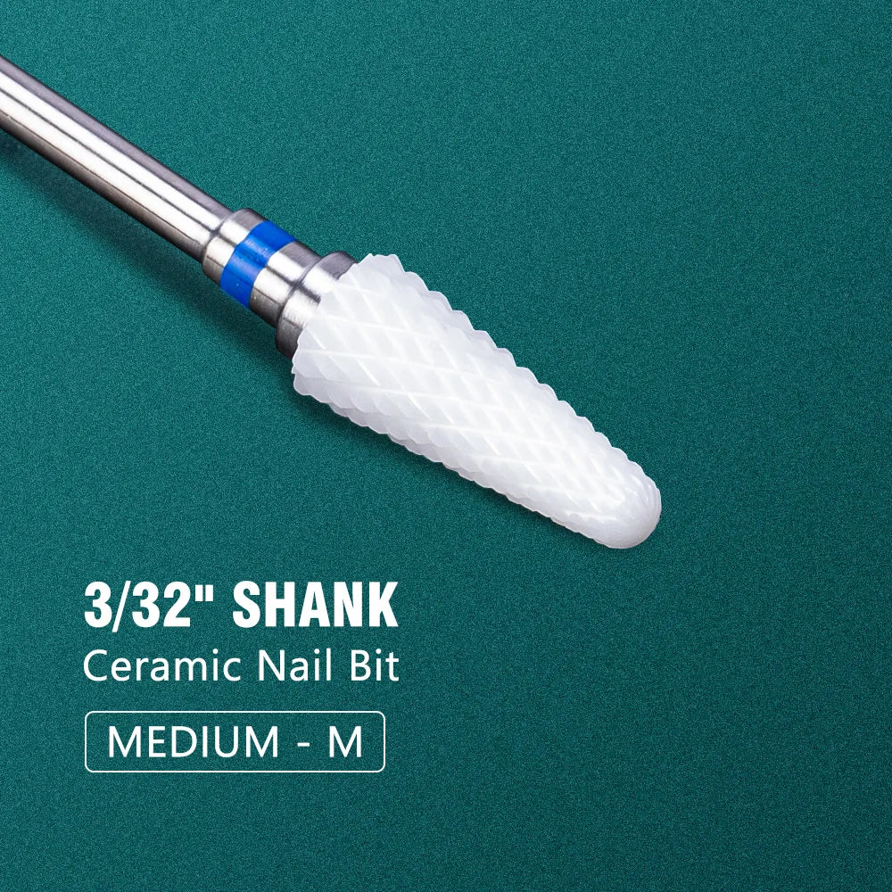 Dmoley Ceramic Tungsten Nail Drill Bit Electric Manicure Drills For Machine Milling Cutter Nail Burr Pedicure Accessories Tools