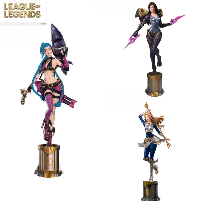 League Of Legends Jinx 3d Pen Anime Figurine Official Authentic Game Periphery Desk Decoration Ornament Toys Birthday Gifts