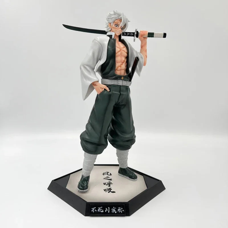 28cm Kokushibou Anime Figure Tanjiro Kamado Action Figure Tokitou Muichirou/Agatsuma Zenitsu Figurine Collectible Model Toy Gift