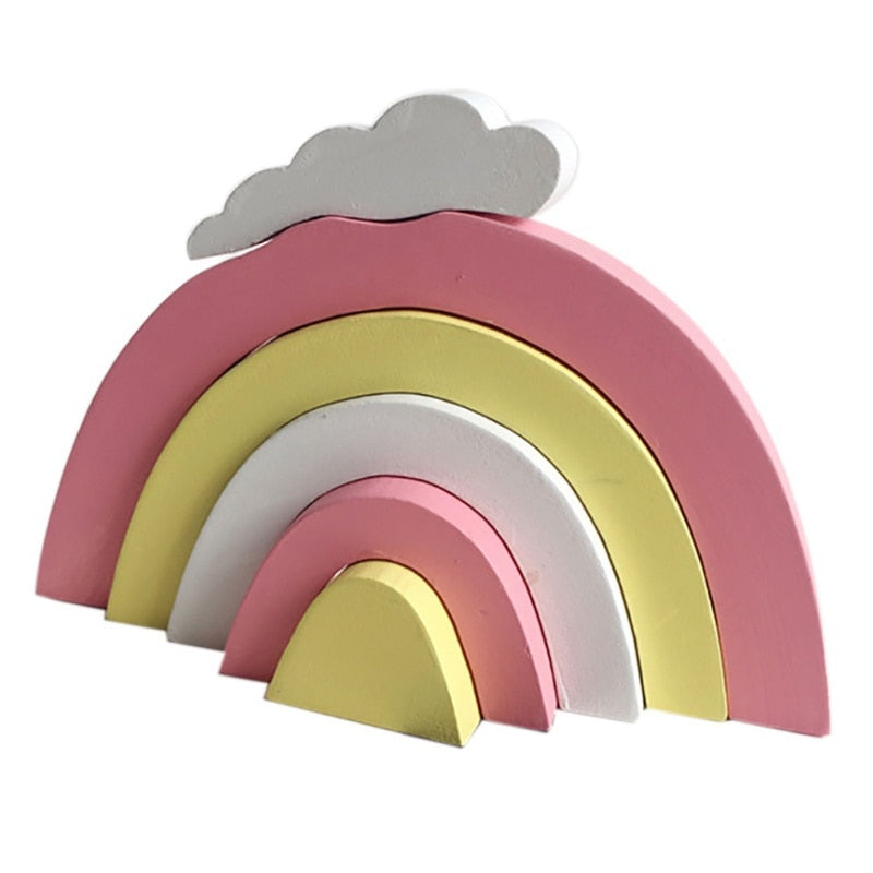 Scandinavian Wooden Rainbow Decor