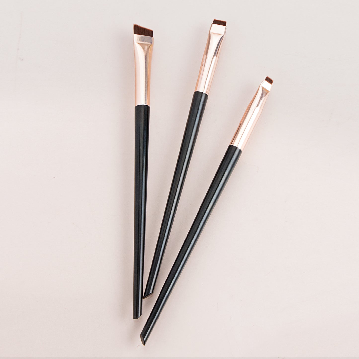 Karsyngirl 3pcs/set Blade Eyeliner Brush Eyebrow Brush Portable Flat Fine Eye Liner Brow Contour Makeup Brushes Makeup Tool