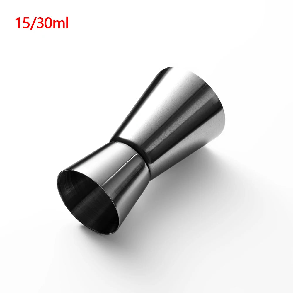 1oz/2oz New Dual Shot Stainless Steel Measure Cup Cocktail Shaker Drink Spirit Measure Jigger Kitchen Bar Barware Tools